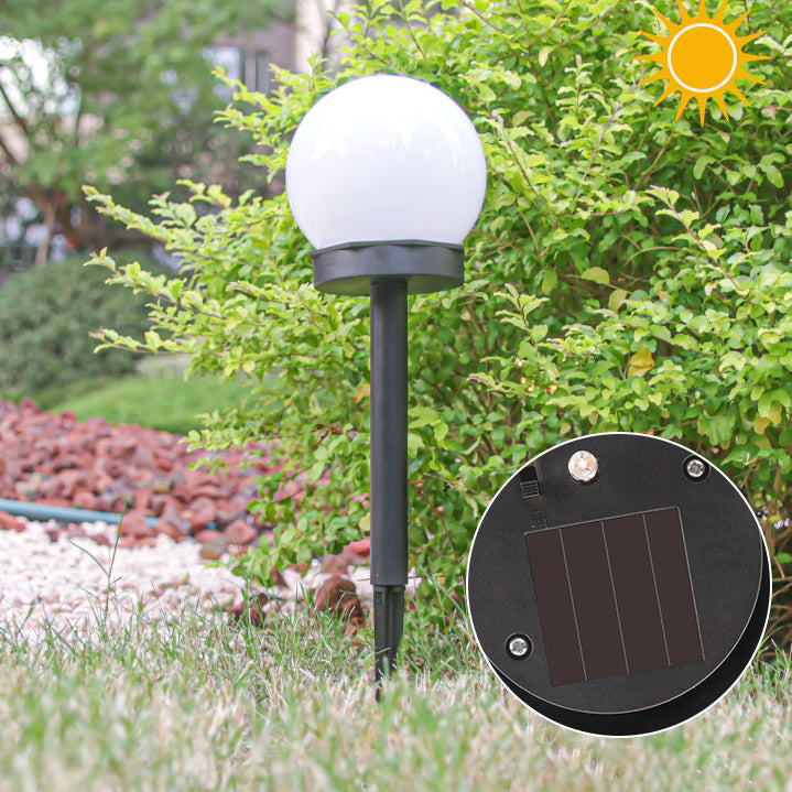 Moderne Minimalistisk Vanntett Sol Globe ABS LED Landskapslys For Hage | Luvikno
