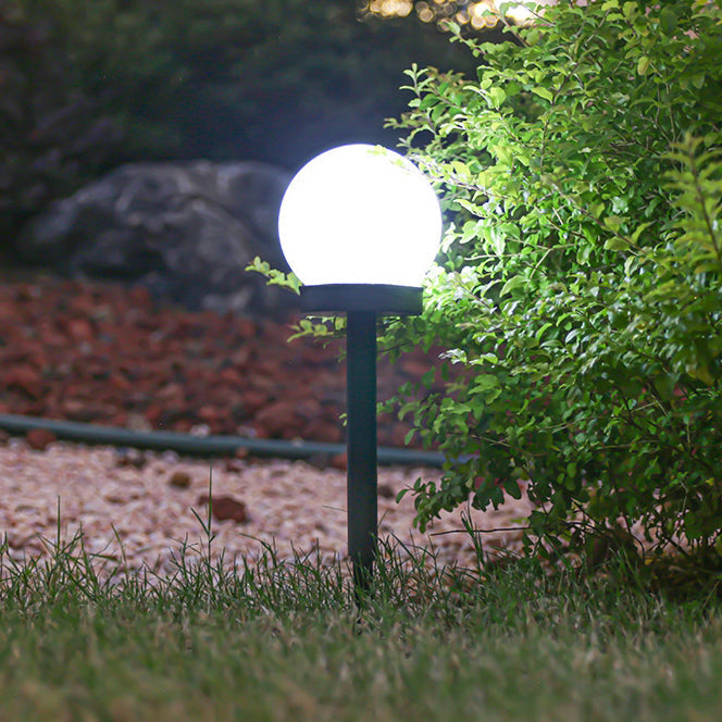 Moderne Minimalistisk Vanntett Sol Globe ABS LED Landskapslys For Hage | Luvikno