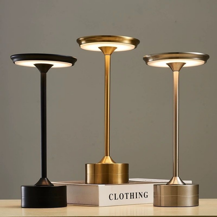 Aluminium oppladbar berøringsdimmer bordlampe | Luvikno