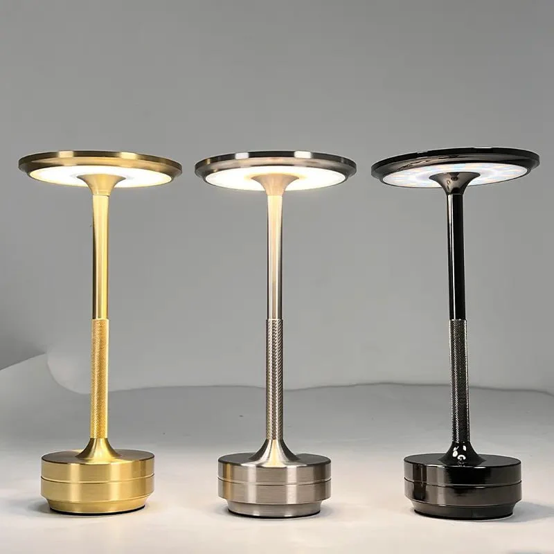 Aluminium oppladbar berøringsdimmer bordlampe | Luvikno