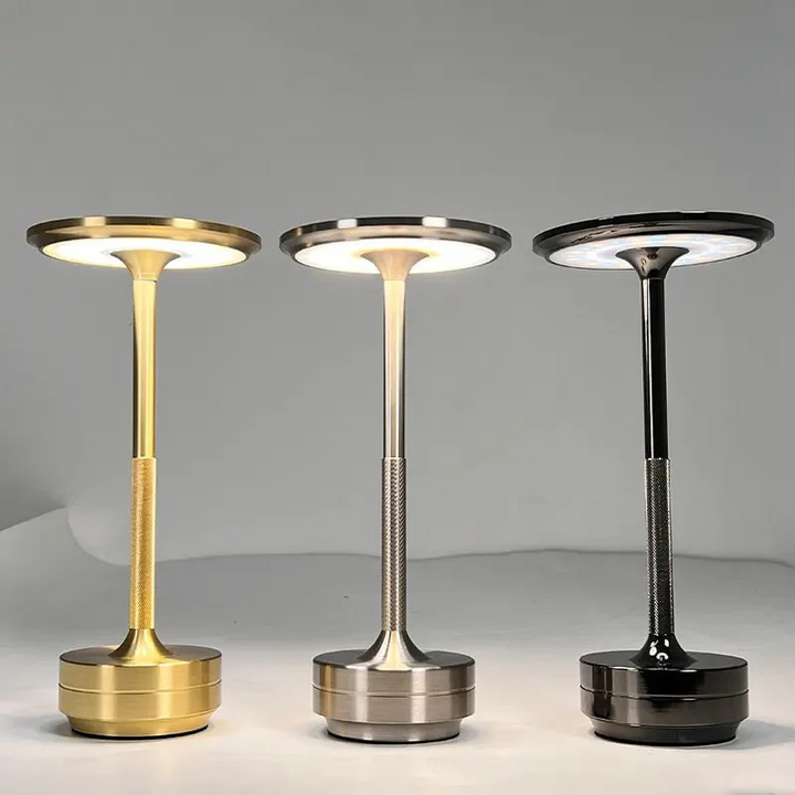 Aluminium oppladbar berøringsdimmer bordlampe | Luvikno