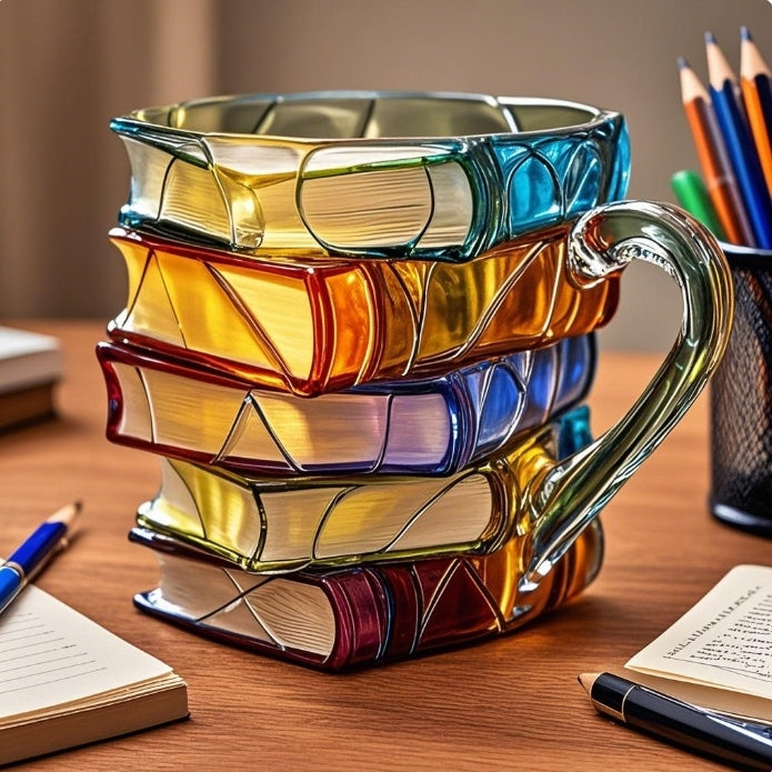 Luvikno | BookCup 3D-kopp – Håndmalte litteraturkopper i bokform