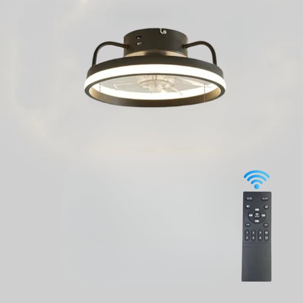 55W Multifunksjonell Takvifte med LED-lampe og Fjernkontroll Luvikno