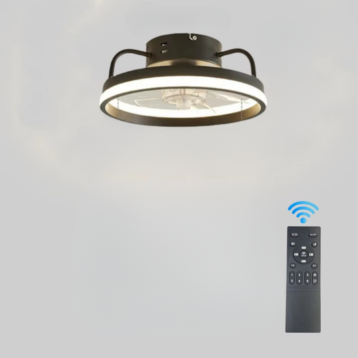 55W Multifunksjonell Takvifte med LED-lampe og Fjernkontroll Luvikno