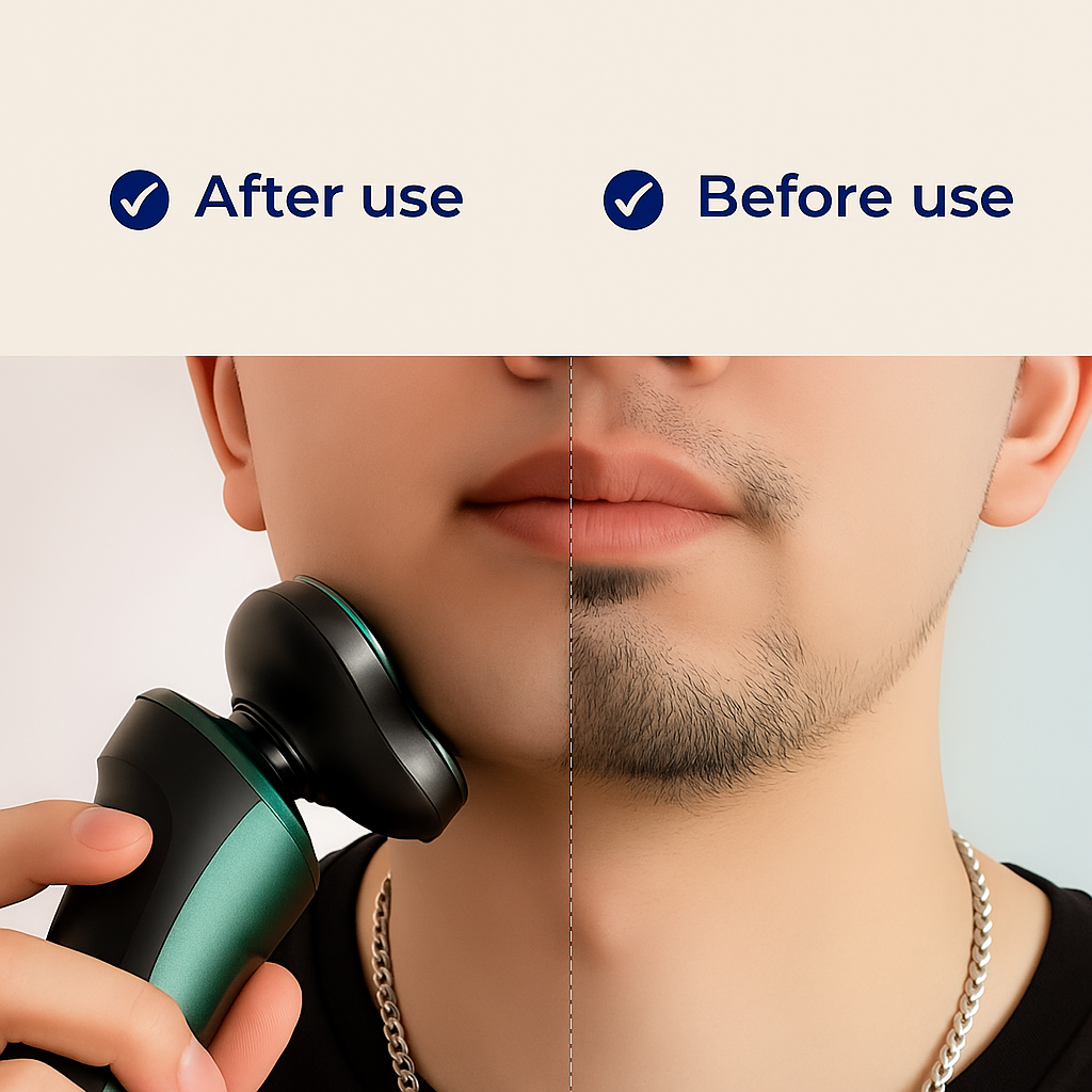 4-i-1 Grooming – Vanntett – LED-skjerm – USB-oppladbar – Fuktig og tørr barbering Luvikno