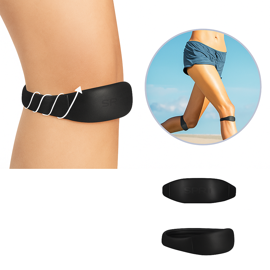Kompresjonskne-band lindring – silikon non-slip elastisk – løping og sport bruk Luvikno