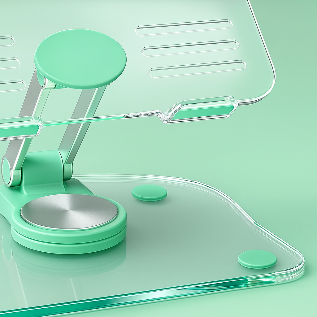 Ergonomiske justerbare vinkler – akryl sammenleggbart sklisikkert – hjemmekontor og studie Luvikno
