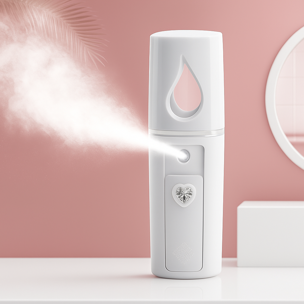 Dyp Hydrering Nano Mist – USB-ladbar Håndholdt – Reiseliv & Hjemmeskincare Luvikno