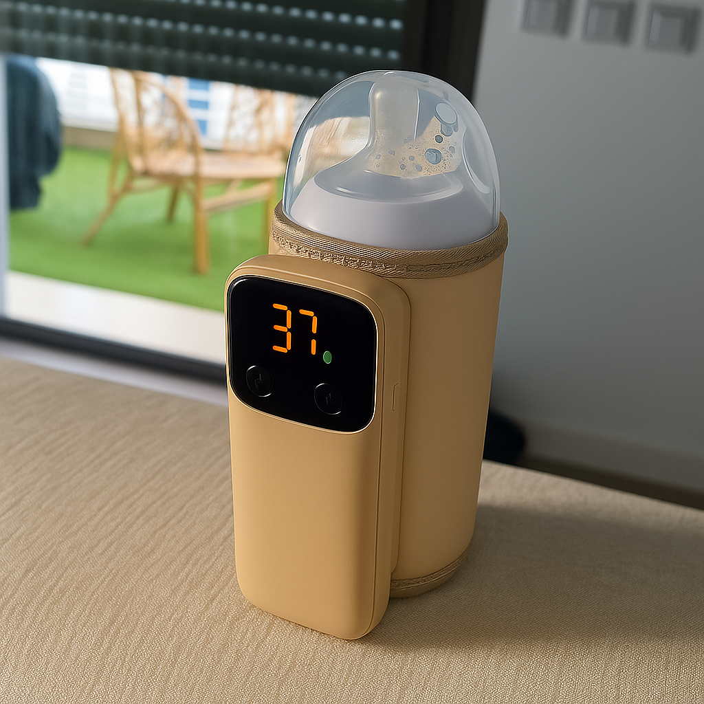 USB-oppladbar med LED-skjerm – Spillfri kompakt design – Reise- og på-farten foreldre Luvikno