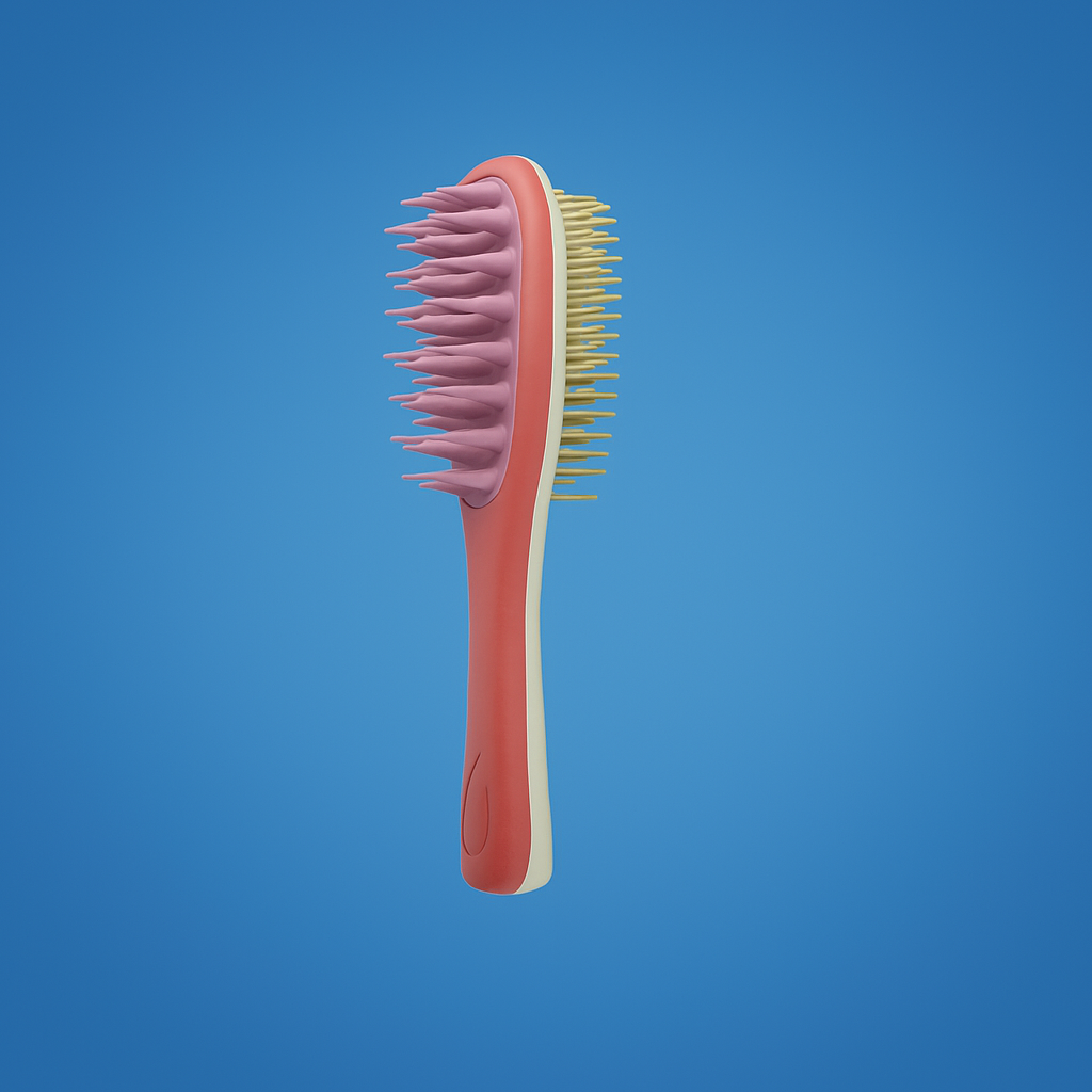 Sided Shampoo Brush – Silikon Hodebunnsmassasje – Dyp Rensing for Fet Hår & Følsom Hodebunn Luvikno