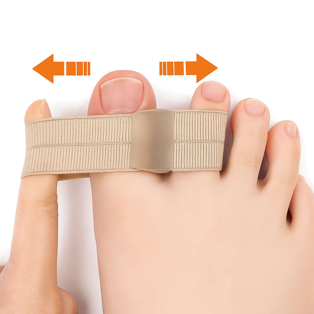 Bunions & Overlappende Tålindring – Myk Fleksibel Gel Design – Daglig Sko Komfort Luvikno
