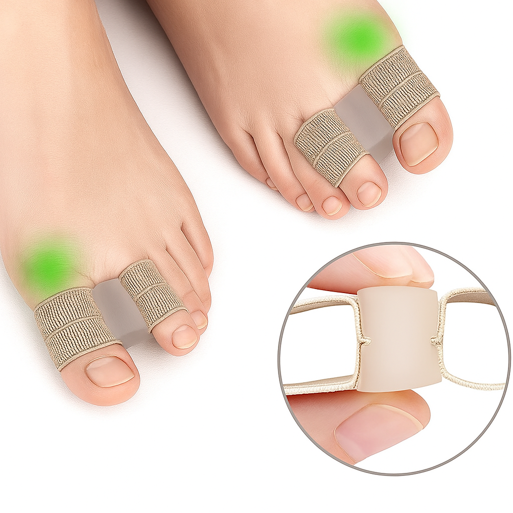 Bunions & Overlappende Tålindring – Myk Fleksibel Gel Design – Daglig Sko Komfort Luvikno