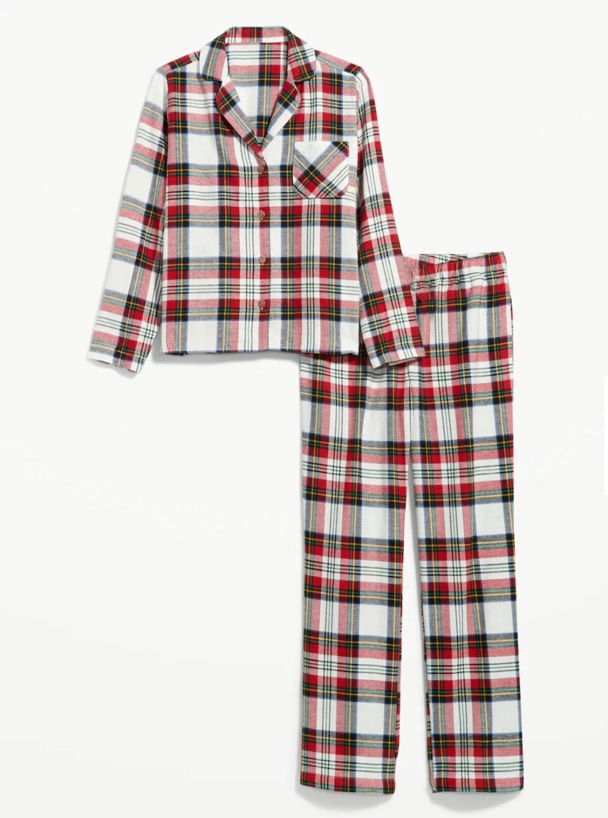 Luvik | Loma Perhe Punainen Ruudullinen Napitettavat Jouluyöpuvut