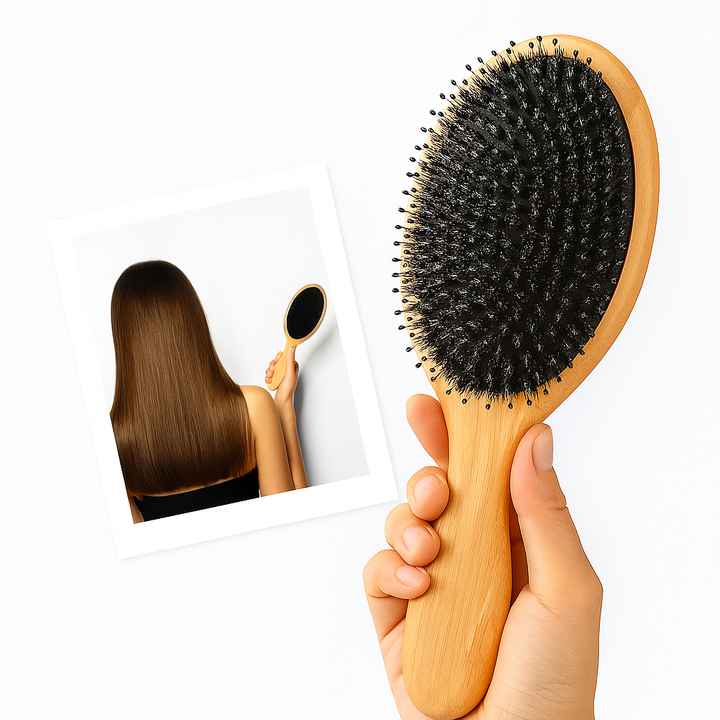 Anti-Frizz Hodebunnsmassasje – Naturlige Dobbelthår – Jevnt Sunt Hår Luvikno