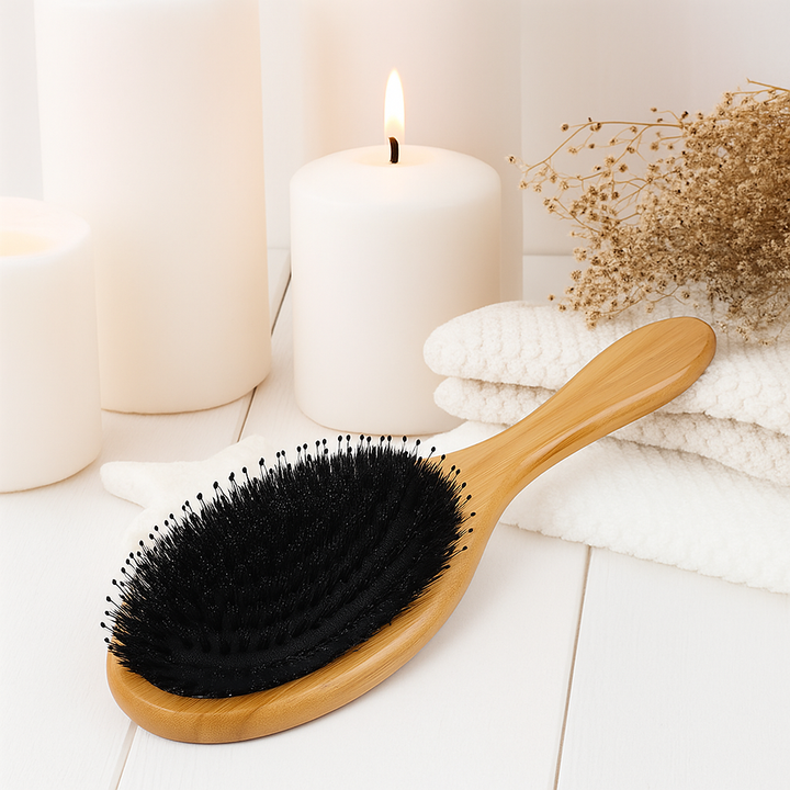 Anti-Frizz Hodebunnsmassasje – Naturlige Dobbelthår – Jevnt Sunt Hår Luvikno