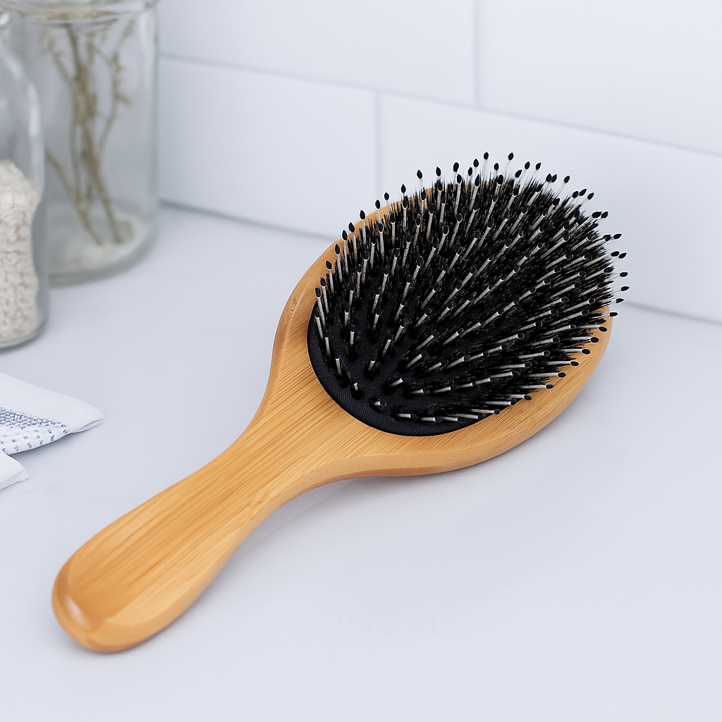 Anti-Frizz Hodebunnsmassasje – Naturlige Dobbelthår – Jevnt Sunt Hår Luvikno