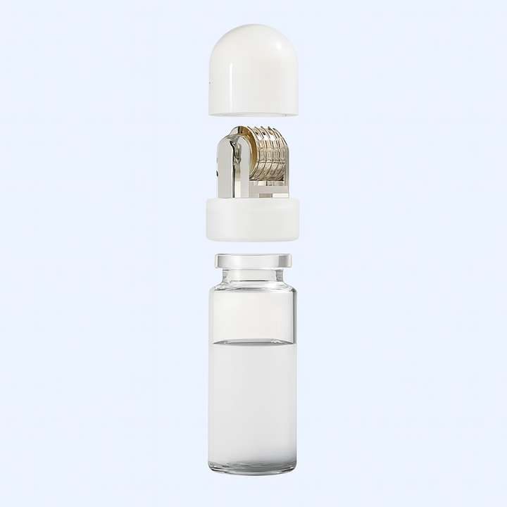 Boosts Serum Absorpsjon – Påfyllbar Flaske & Fine Nåler – Trygg Hjemmepleie Luvikno