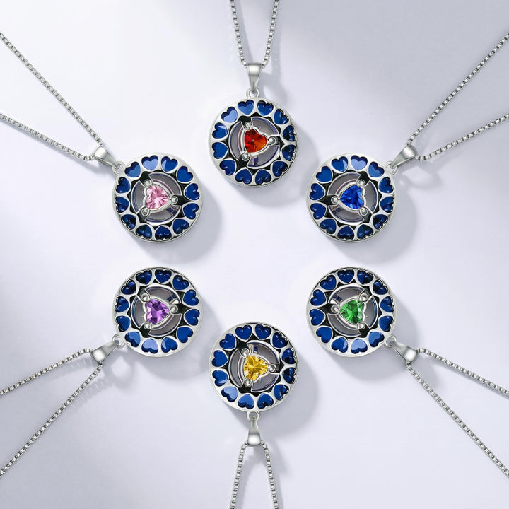 Luvikno | Lunara | 18K Gullbelagt Fødselssteins Halskjede Moonstar Design