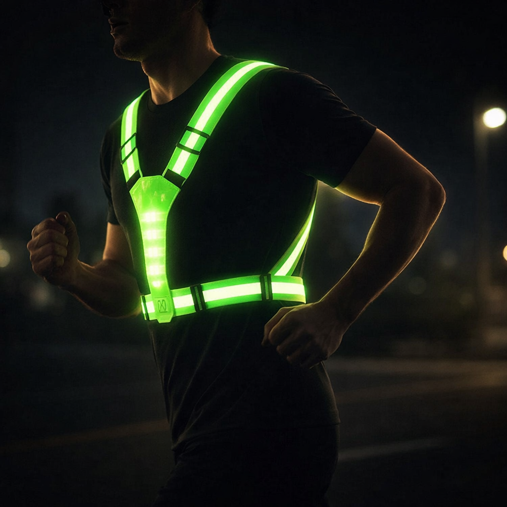 LED Sikkerhetsvest Pro – Refleksiv 360 Synlig Vest | Luvikno