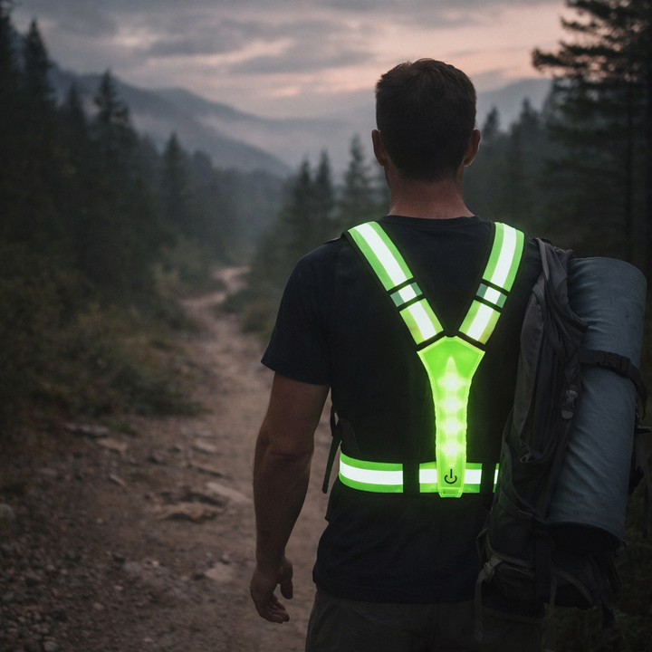 LED Sikkerhetsvest Pro – Refleksiv 360 Synlig Vest | Luvikno