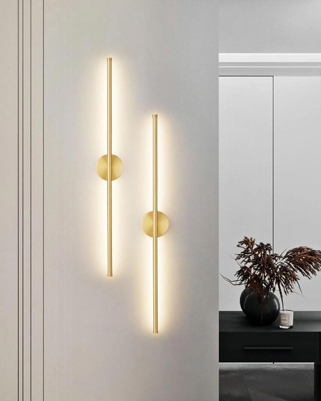 Luvikno | Moderne Lineær LED Vegglampe - Gull