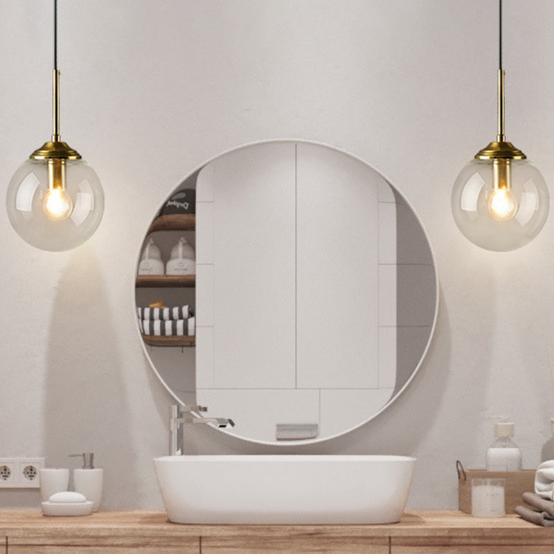 Globe Glass Veggmontert Lysarmatur Moderne 1 Hode Gull Veggbelysning for Soverom | Luvikno