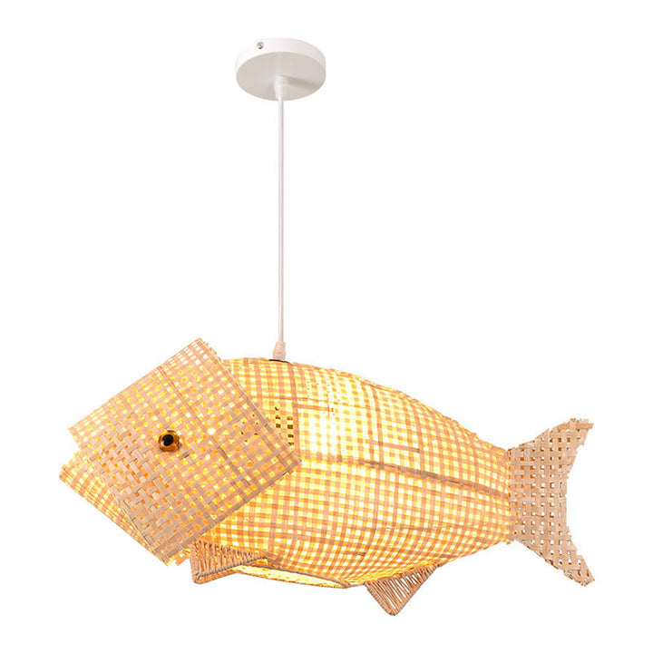 Luvikno | WaveGlow Pendellampe - Elegant Tre Asiatisk Pendellampe