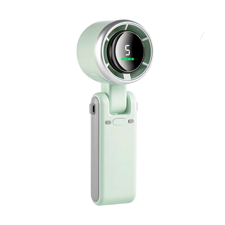 3-i-1 Mini Håndholdt Turbo Vifte – Skrivebord, Nakke & Bærbar Kjølevifte (Oppladbar) | Luvikno