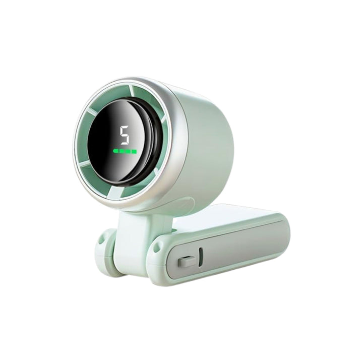 3-i-1 Mini Håndholdt Turbo Vifte – Skrivebord, Nakke & Bærbar Kjølevifte (Oppladbar) | Luvikno