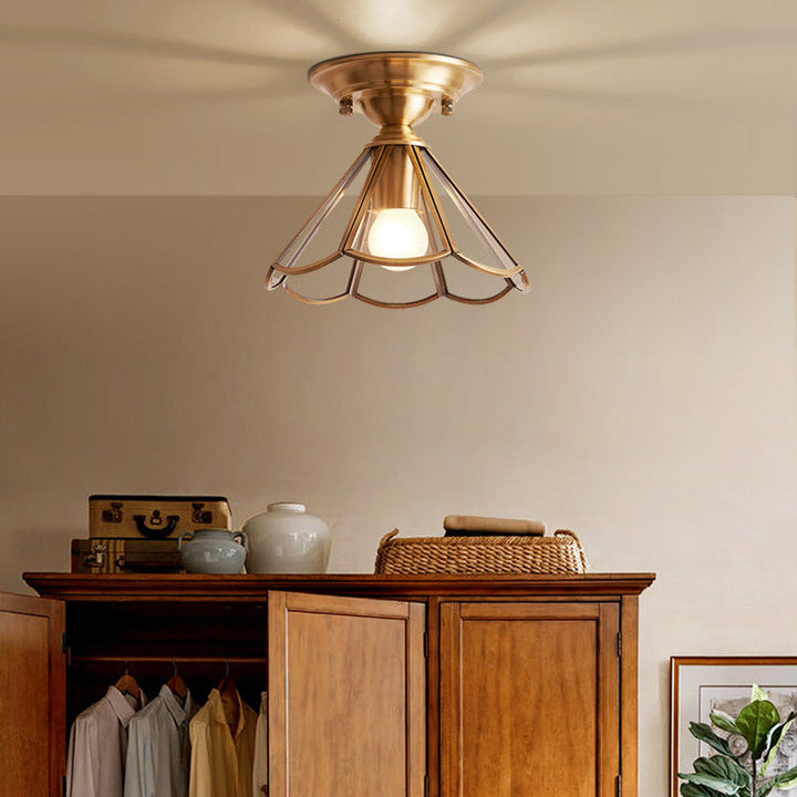 Taklys Messing Metall Flush Mount Armatur Luvikno