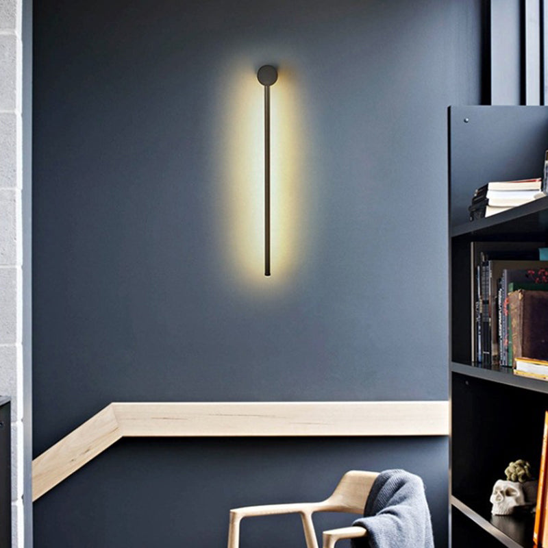 Slim Tube Format Vegglampe Moderne Metall Stue LED Vegglampe Fixture | Luvikno