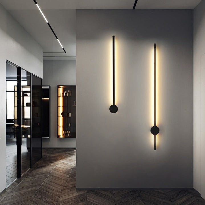 Slim Tube Format Vegglampe Moderne Metall Stue LED Vegglampe Fixture | Luvikno