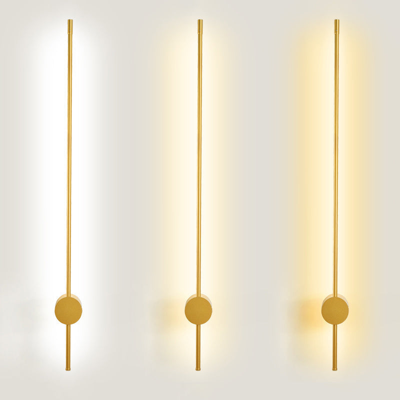 Slim Tube Format Vegglampe Moderne Metall Stue LED Vegglampe Fixture | Luvikno