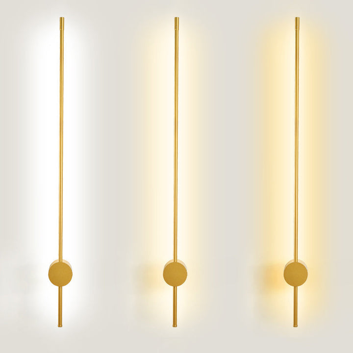 Slim Tube Format Vegglampe Moderne Metall Stue LED Vegglampe Fixture | Luvikno