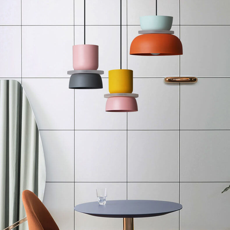 Luvikno | Nordisk Fargerik Makron 1 Lyskilde LED Pendellampe