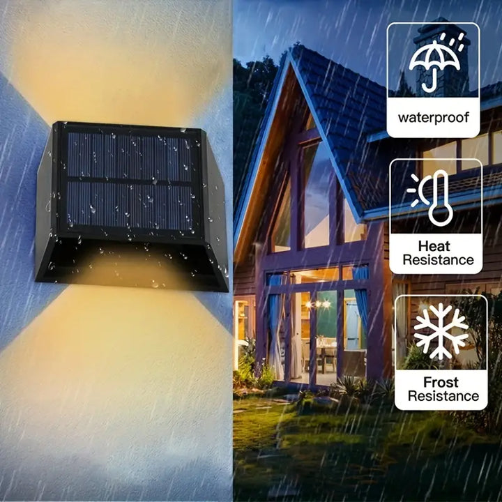 Luvikno | Trådløse LED Solvegglamper Pro - Skap den perfekte atmosfæren i hagen din!