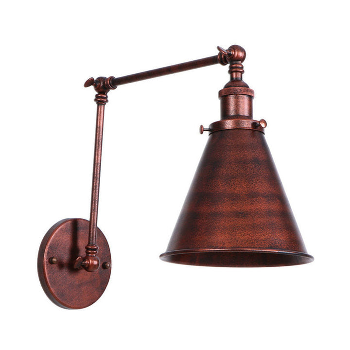 IndustrialFarm – Vegglampe i Svart/Rust med Rustikk Stil Luvikno