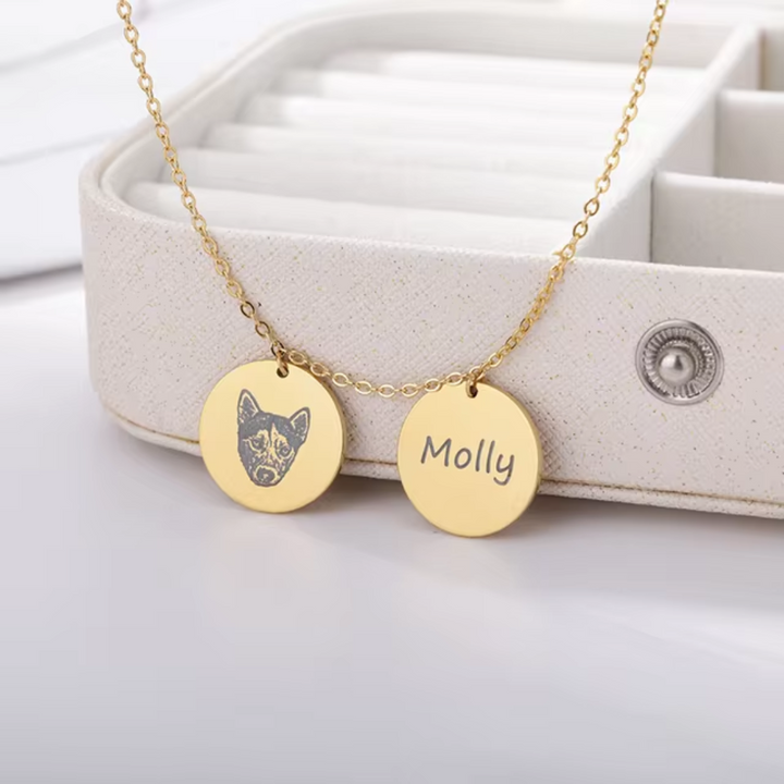 Custom Pet Memorial Necklace Luvikno