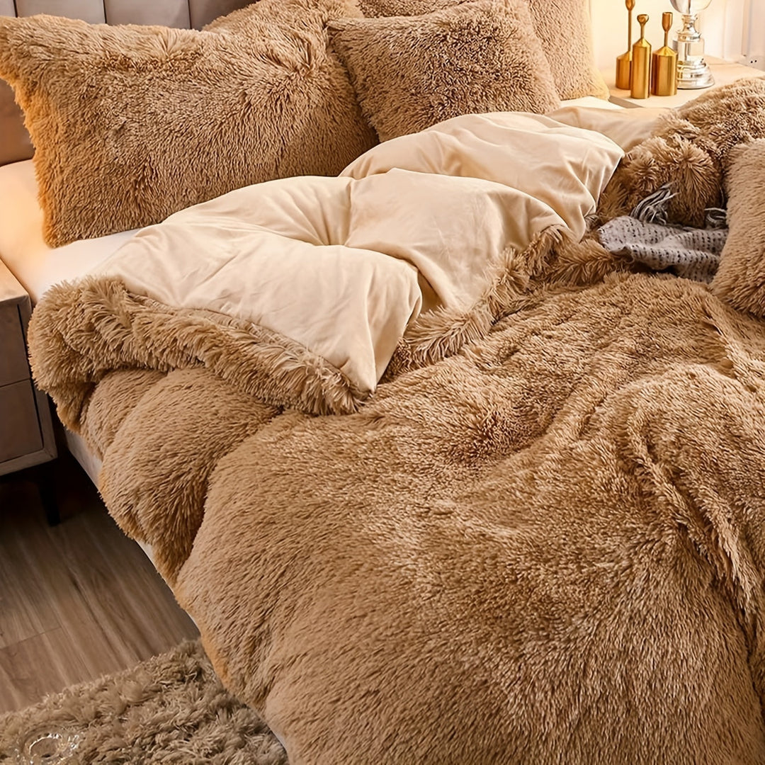 Luvikno | Ultra Soft Plush Duvet Cover Set with Zipper - Luksus & Komfort