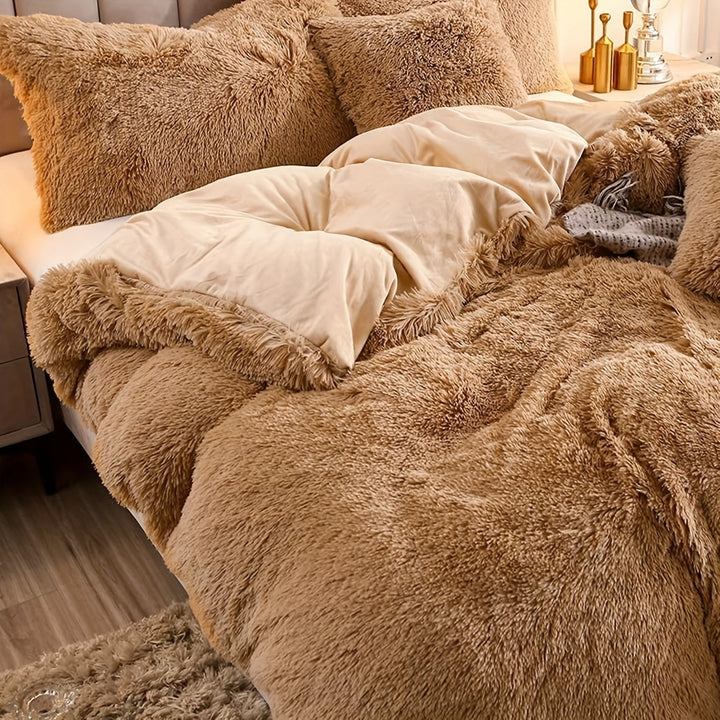 Luvikno | Ultra Soft Plush Duvet Cover Set with Zipper - Luksus & Komfort