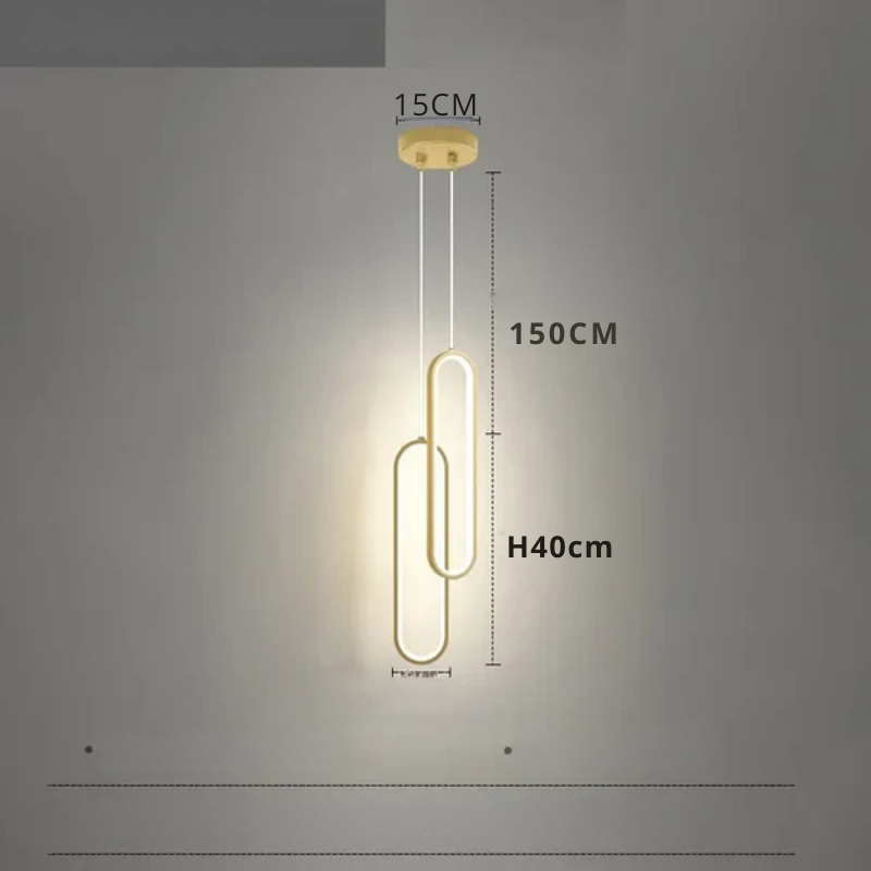 Modern minimalist LED pendellampe - stilrent designlampe for soverom og stue | Luvikno
