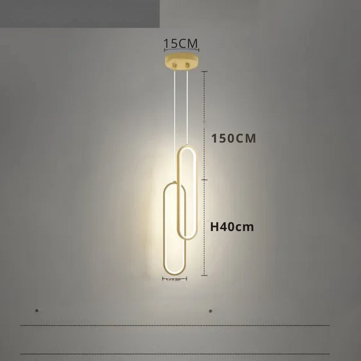 Modern minimalist LED pendellampe - stilrent designlampe for soverom og stue | Luvikno