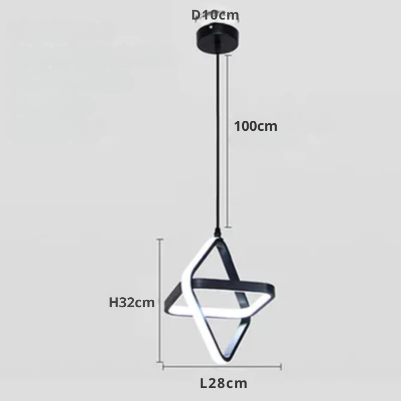 Moderne LED Hengende Lampe – Minimalistisk Pendellampe for Stue og Spisestue | Luvikno