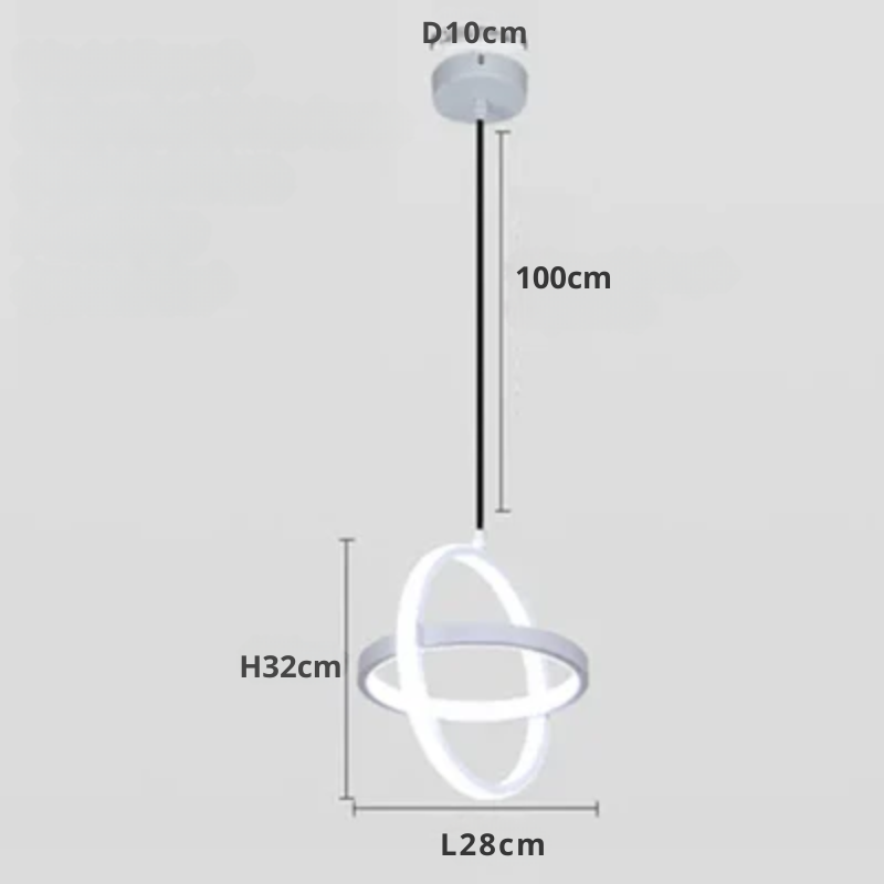 Moderne LED Hengende Lampe – Minimalistisk Pendellampe for Stue og Spisestue | Luvikno