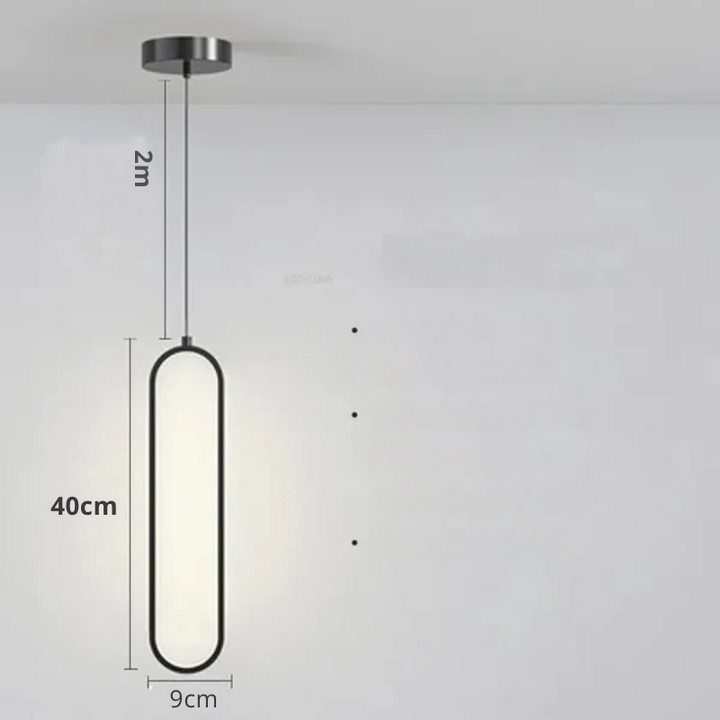Modern minimalist LED pendellampe - stilrent designlampe for soverom og stue | Luvikno