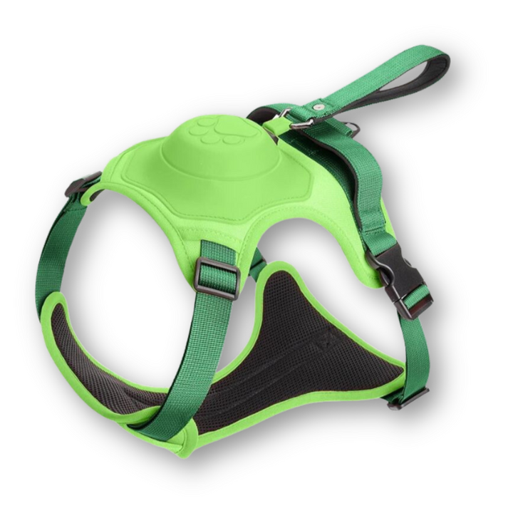 FlexiHarness – Komfortabel 2-i-1 hundesele med bånd Luvikno