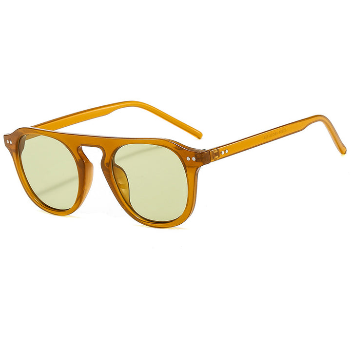 Dame klassisk solbrille med kvadratisk ramme og polarisert glass Luvikno