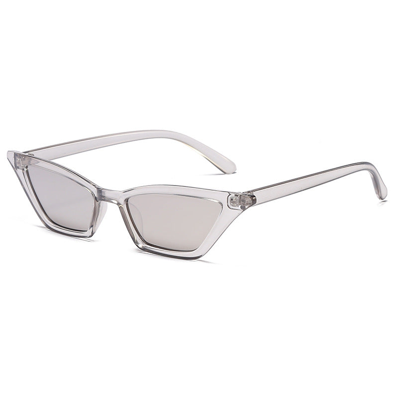 Dame geometrisk solbrille i trendy skjolddesign Luvikno