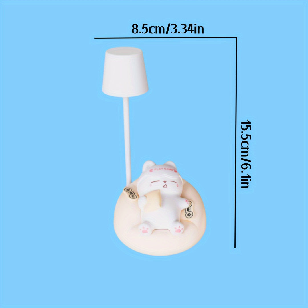 LumiKat Lampe - Søt LED Katt Nattlampe Luvikno