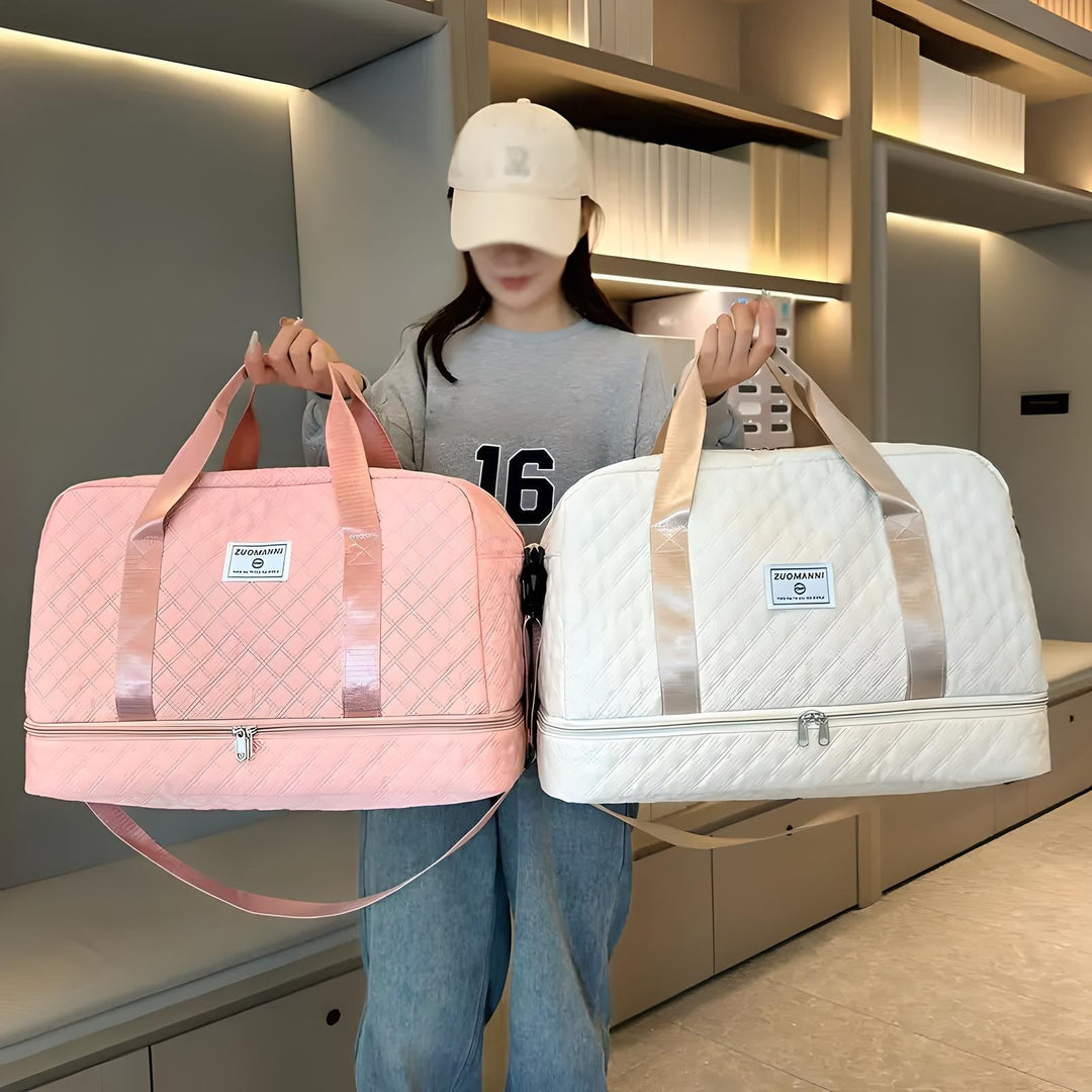 Luvikno | Romslig Weekend Duffel Bag | Vanntett, Multikompartments & Ideal for Korte Turer og Treningsøkter